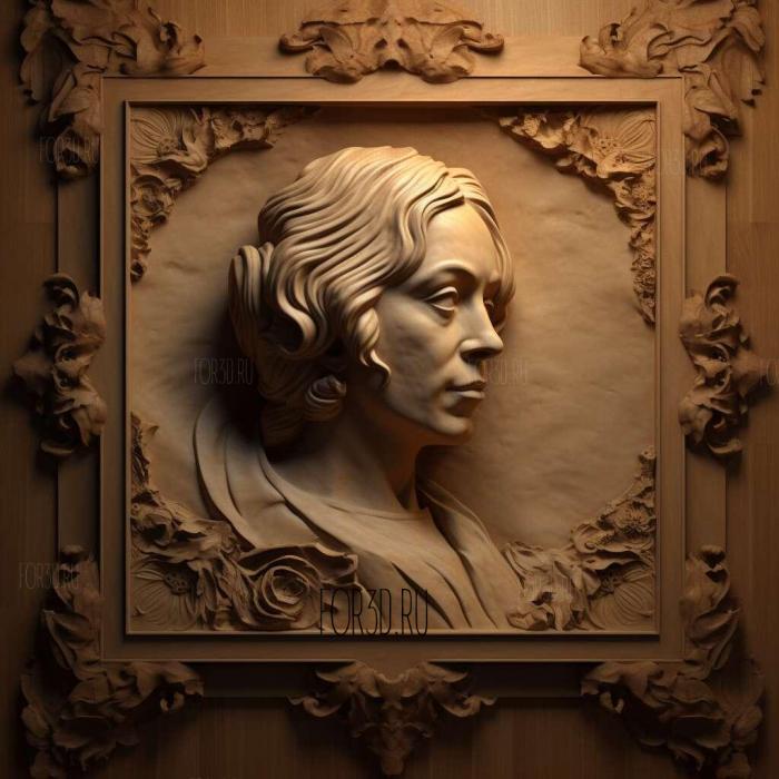 Madame Bovary Gustave Flaubert 1856 3 stl model for CNC