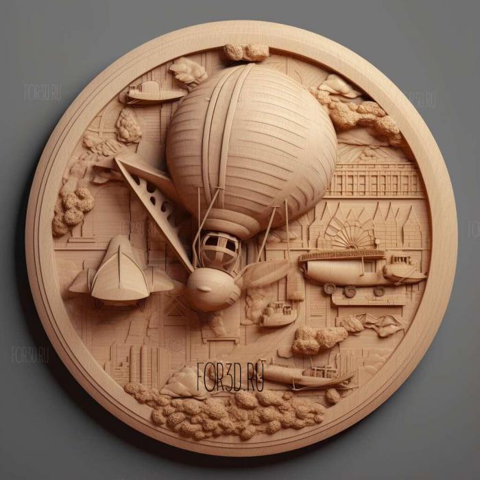 Up in the Air movie 4 stl model for CNC