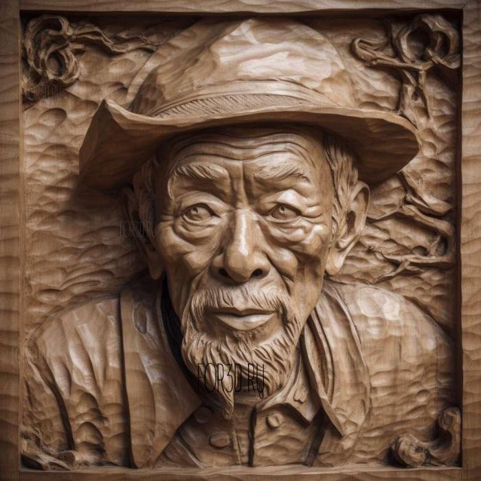 Noah Cross Chinatown John Huston 1 stl model for CNC