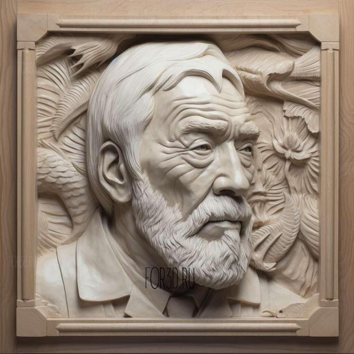 Noah Cross Chinatown John Huston 4 3d stl модель для ЧПУ