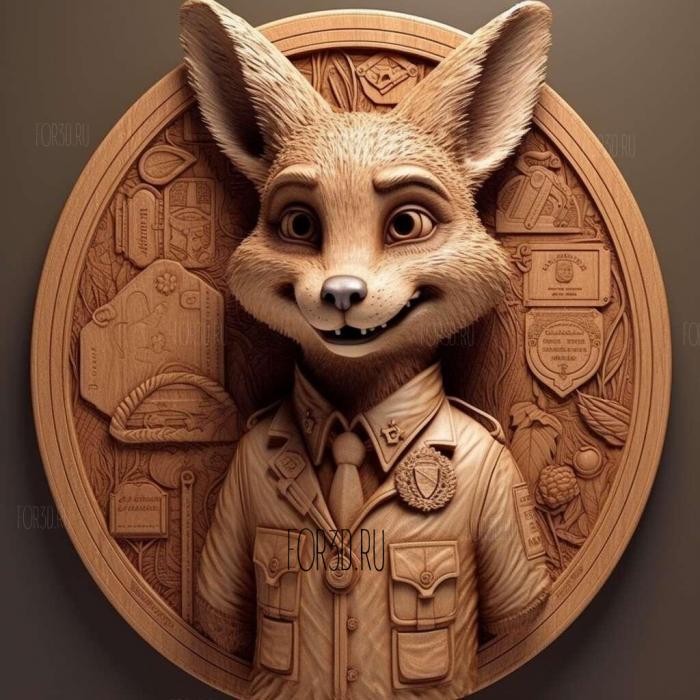 stl Zootopia movie 4 stl model for CNC