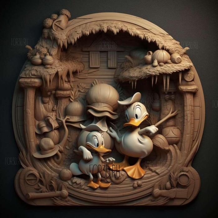 DuckTales TV series 3 stl model for CNC