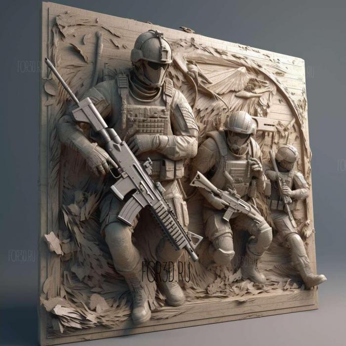 Call of Duty Infinite Warfare 4 stl model for CNC