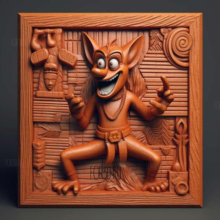 Crash Bandicoot 2 N Tranced 1 stl model for CNC