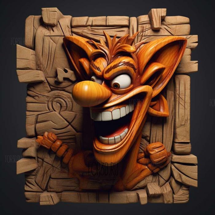 Crash Bandicoot 2 N Tranced 3 stl model for CNC