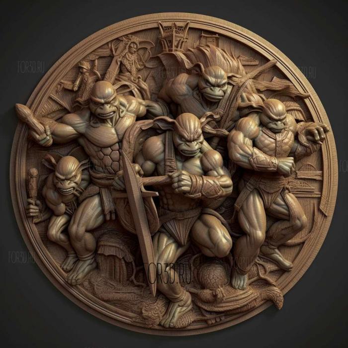 Teenage Mutant Ninja Turtles 3 Mutant Nightmare 1 stl model for CNC
