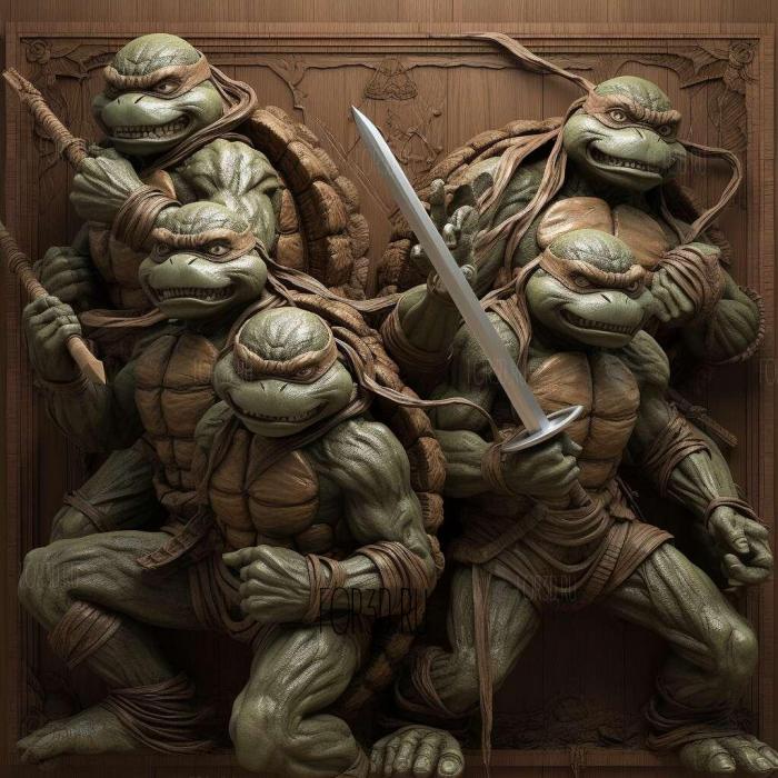 Teenage Mutant Ninja Turtles 3 Mutant Nightmare 4 stl model for CNC