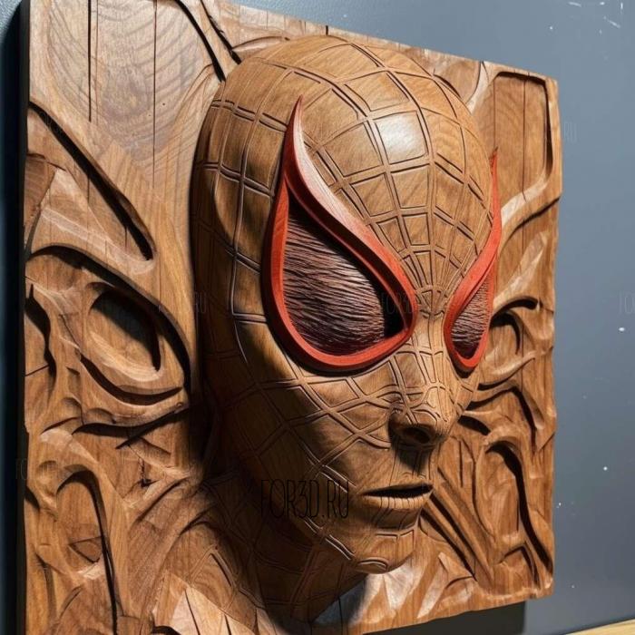 stl Spider Man Into The Spider Verse movie 2 stl model for CNC