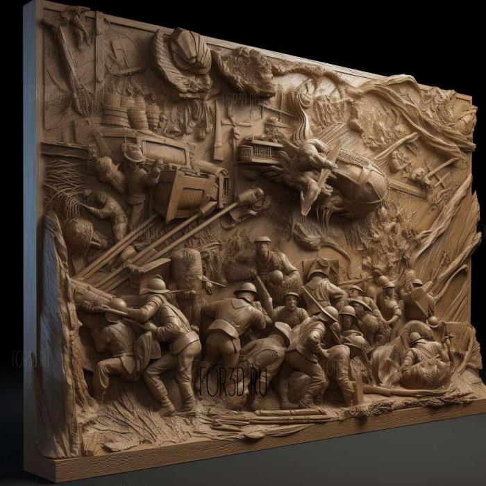 Fortress of War movie 3 stl model for CNC