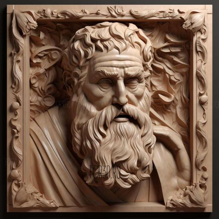 Oedipus the King Sophocles 429 BC 1 stl model for CNC