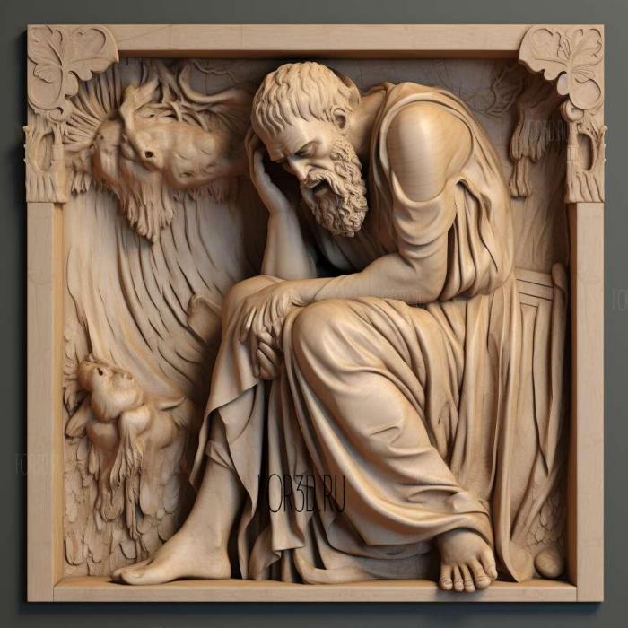 Oedipus the King Sophocles 429 BC 4 stl model for CNC