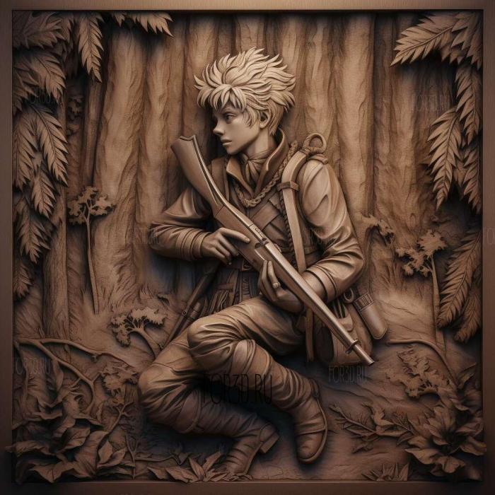 st Killua Zoldik FROM Hunter to Hunter 2 stl model for CNC