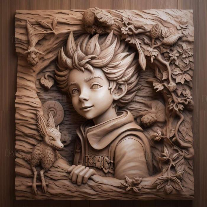 st Killua Zoldik FROM Hunter to Hunter 3 stl model for CNC