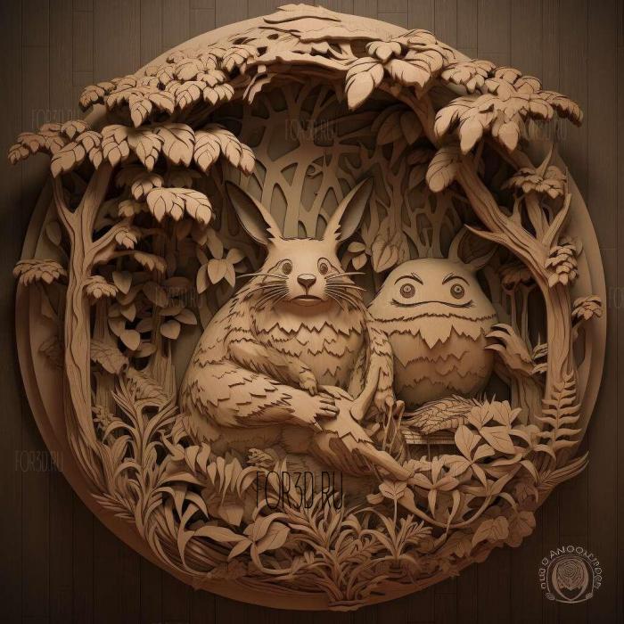 My Neighbor Totoro movie 1 stl model for CNC