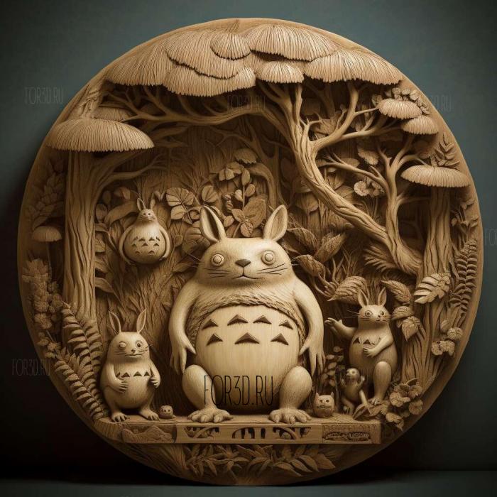 My Neighbor Totoro movie 2 stl model for CNC