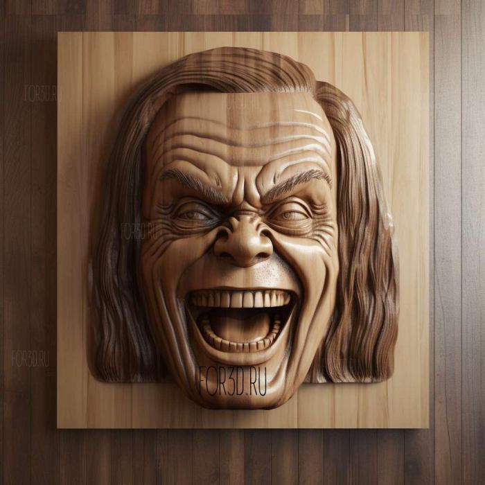 Jack Torrance The Shining Jack Nicholson 1 stl model for CNC