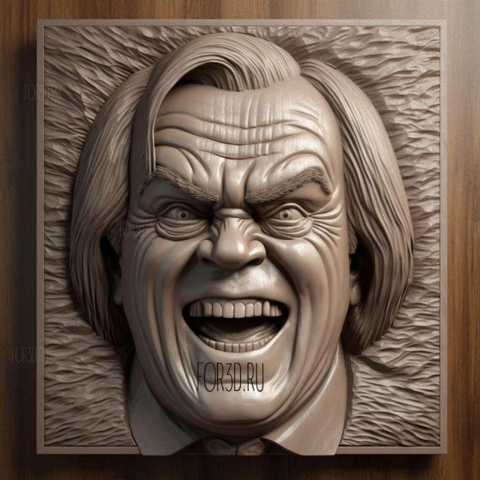 Jack Torrance The Shining Jack Nicholson 2 stl model for CNC