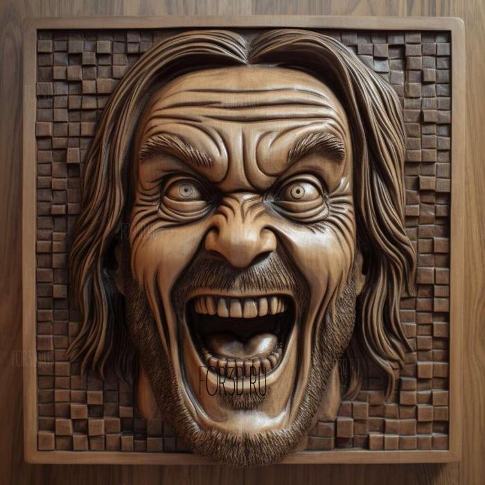 Jack Torrance The Shining Jack Nicholson 3 stl model for CNC