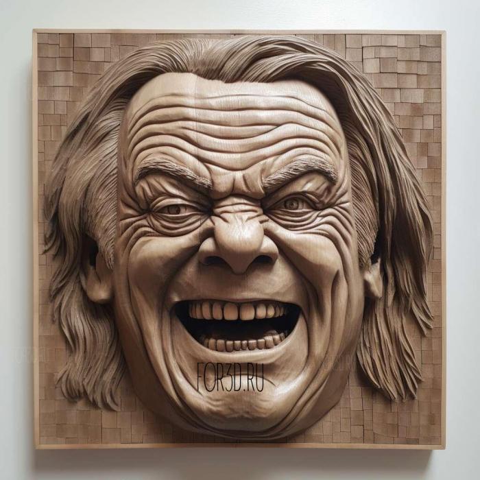 Jack Torrance The Shining Jack Nicholson 4 stl model for CNC