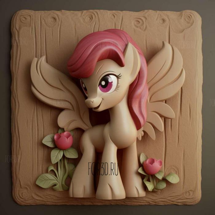 st Apple Bloom from My Little Pony 1 stl model for CNC