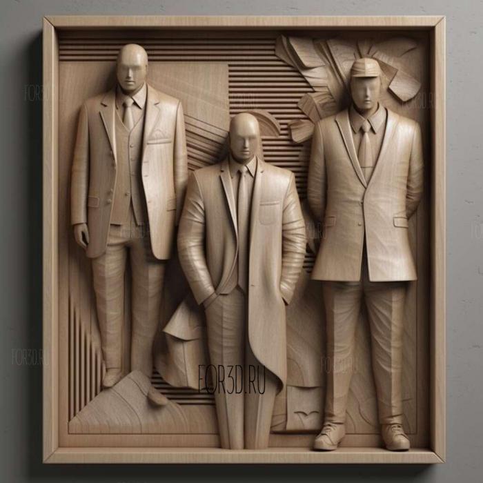 stl Suits series 3 stl model for CNC