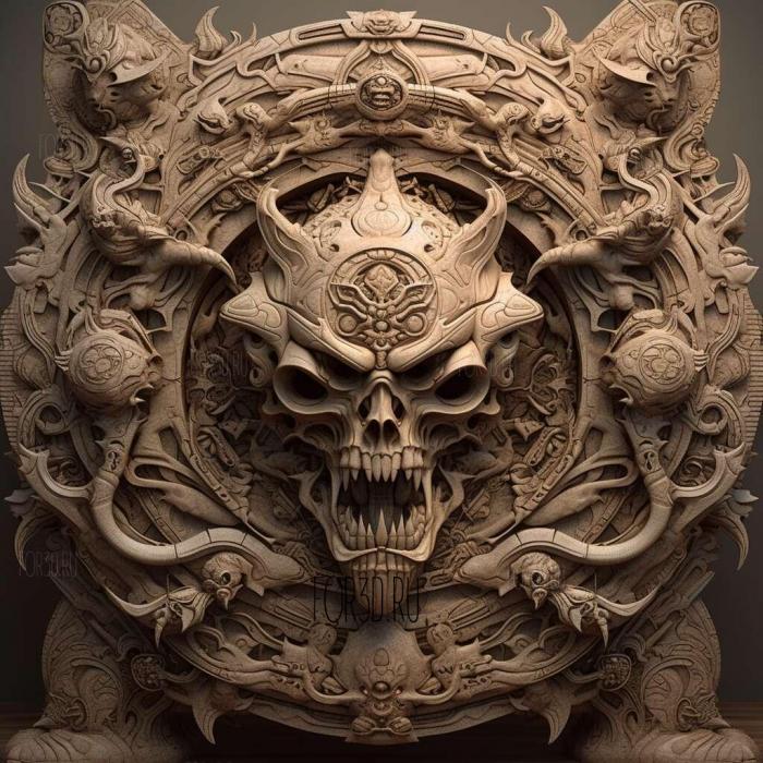 stl Yuuzhan Vong 4 stl model for CNC