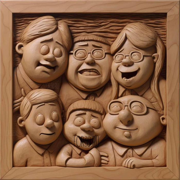 Gillian Russell Wilcox Family Guy 2 stl model for CNC