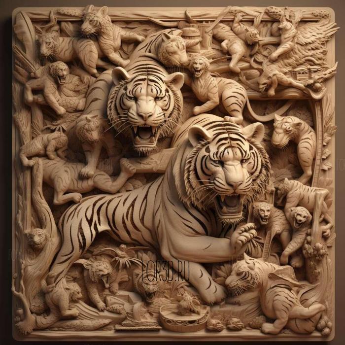 stl Tiger King Murder Mayhem and Madness TV series 1 stl model for CNC