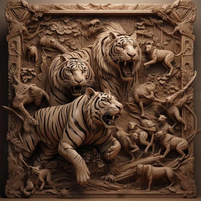 stl Tiger King Murder Mayhem and Madness TV series 3 stl model for CNC