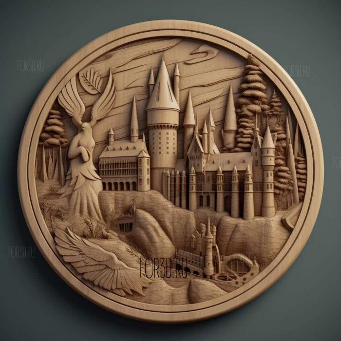 Harry Potter Hogwarts Mystery 4 stl model for CNC