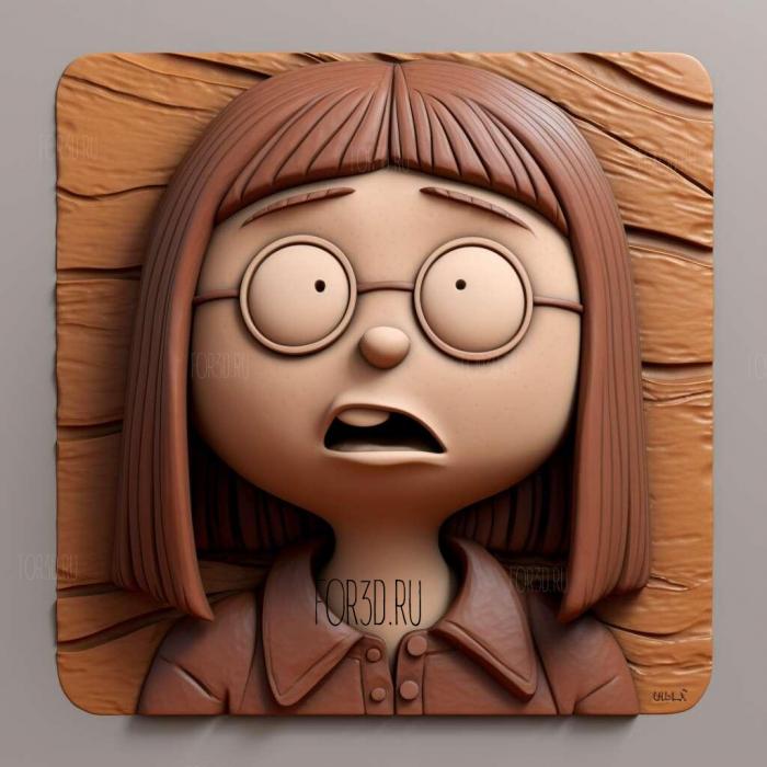 Meg Griffin FROM 1 stl model for CNC