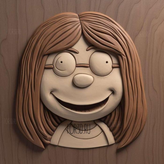 Meg Griffin FROM 4 stl model for CNC