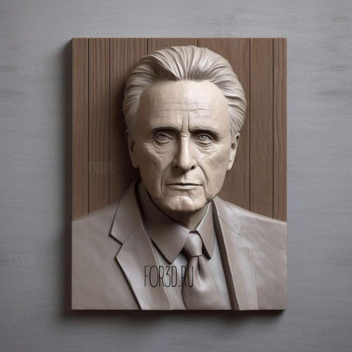 st Gordon Gekko the movie Wall Street actor Michael Douglas 1 stl model for CNC