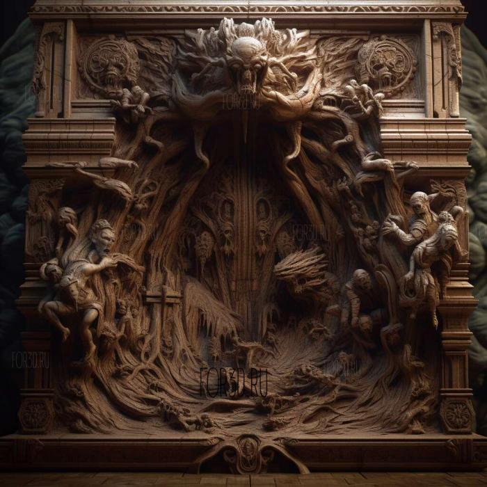 stl The Temple of Elemental Evil 2 stl model for CNC