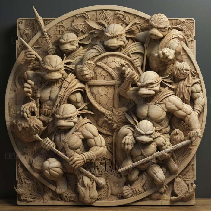 stl Teenage Mutant Ninja Turtles series 1 stl model for CNC