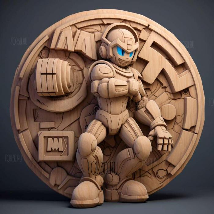 Mega Man Fully Charged TV series 1 stl model for CNC