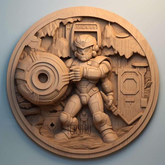 Mega Man Fully Charged TV series 3 stl model for CNC