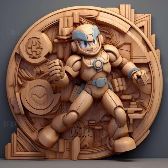 Mega Man Fully Charged TV series 4 stl model for CNC