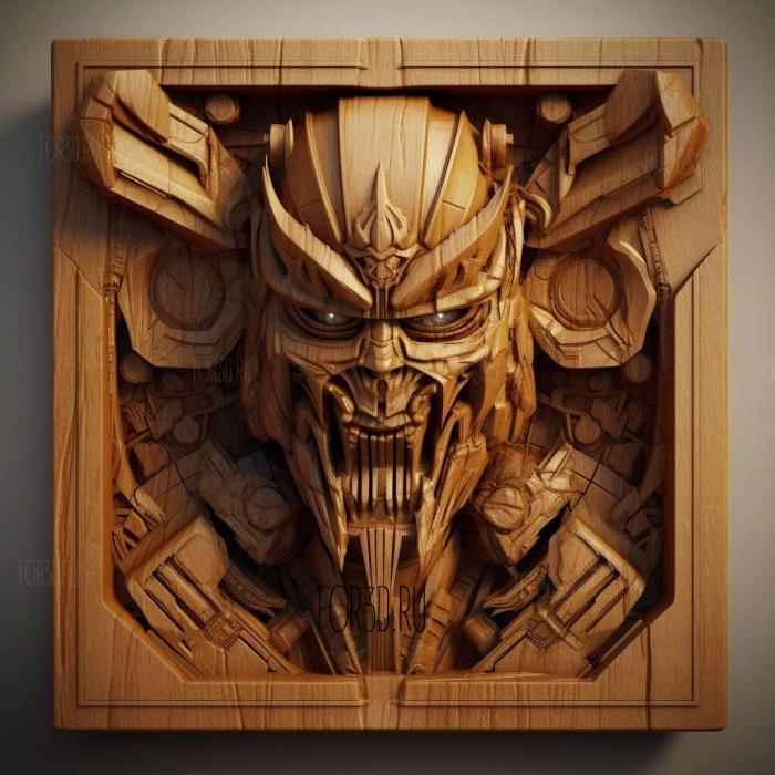 transformers 3d model 3 stl model for CNC
