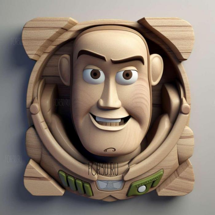 toy story buzz lightyear 4 stl model for CNC