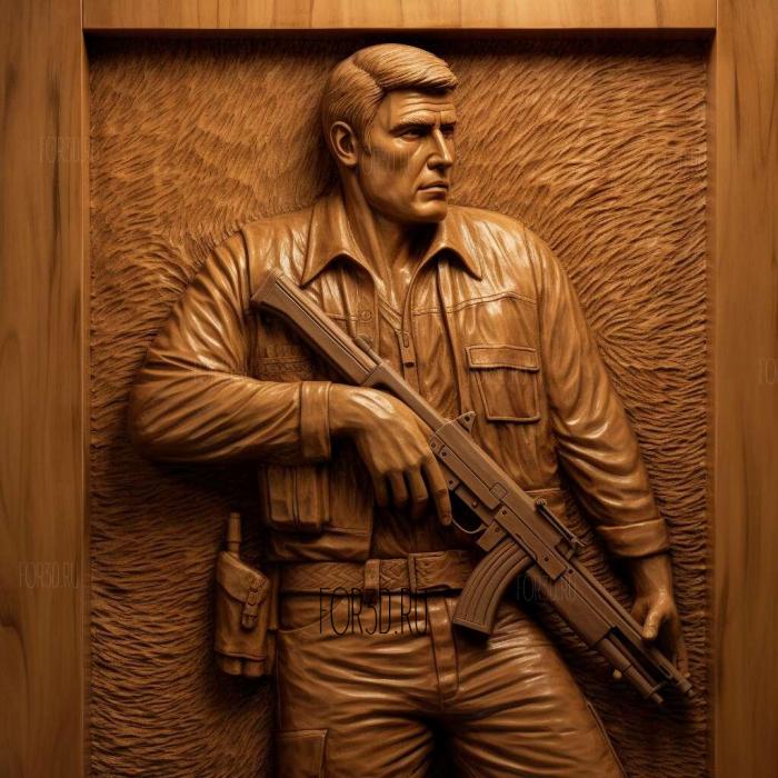 Jack Reacher movie 3 stl model for CNC