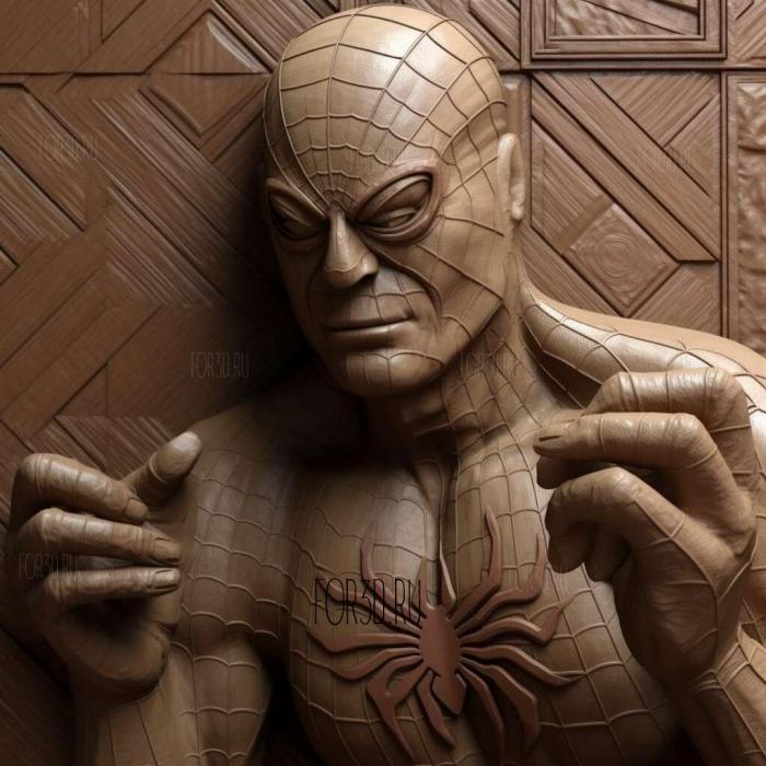 The Amazing Spider Man vsThe Kingpin 4 stl model for CNC