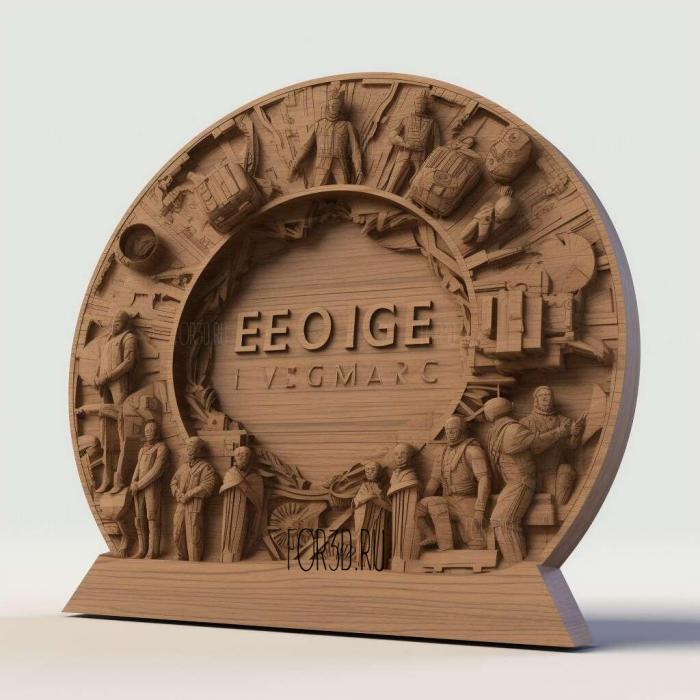 Entourage TV series 1 stl model for CNC