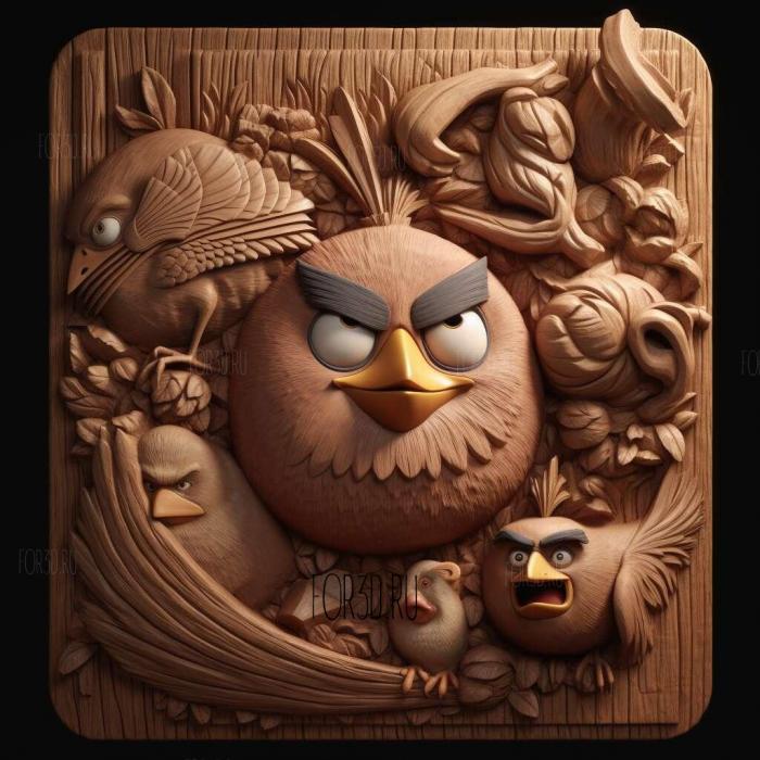 stl The Angry Birds Movie 2 movie 2 stl model for CNC