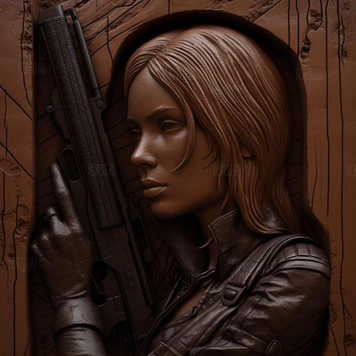 Natasha Romanoff or Black Widow 1 stl model for CNC