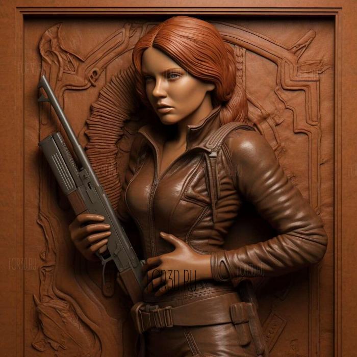 Natasha Romanoff or Black Widow 2 stl model for CNC