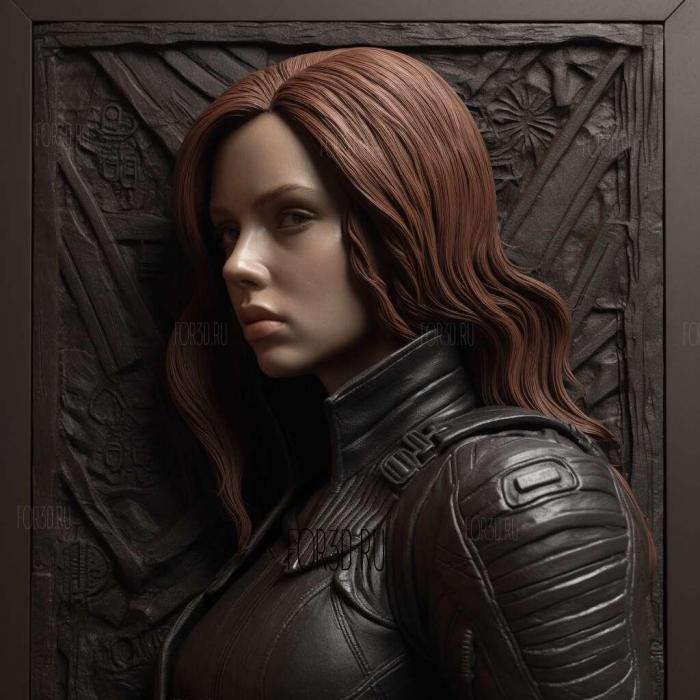 Natasha Romanoff or Black Widow 3 stl model for CNC