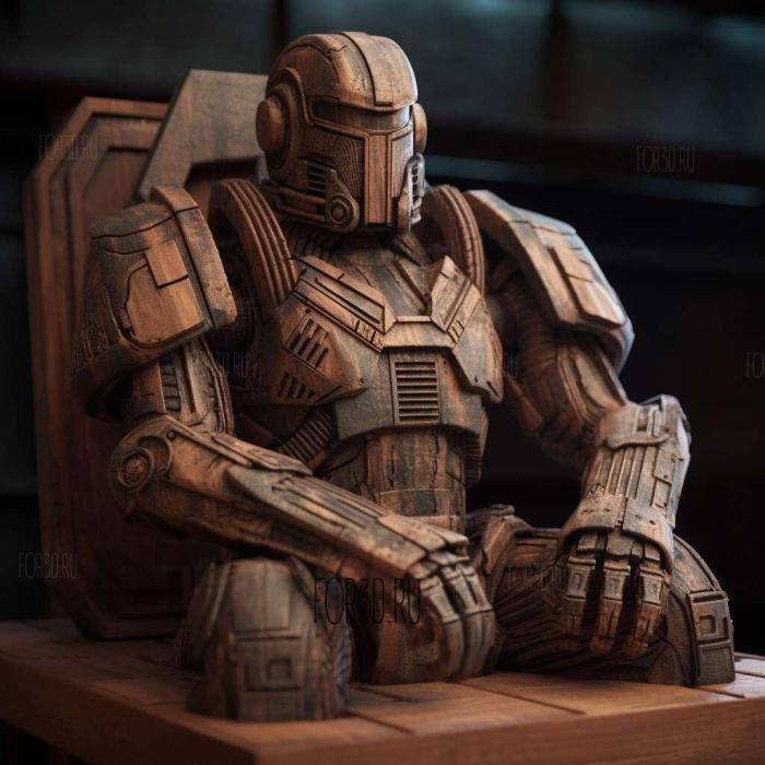 Real Steel movie 2 stl model for CNC