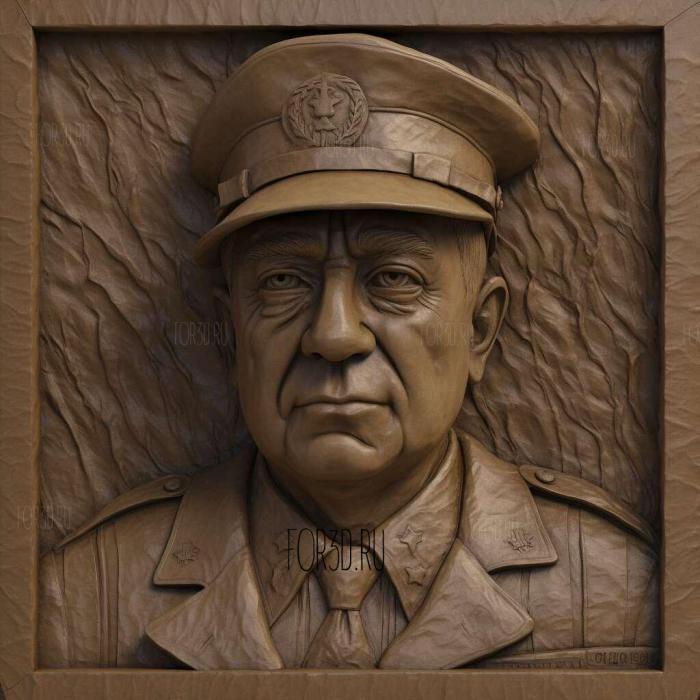 General Patton Patton George Scott 3 stl model for CNC