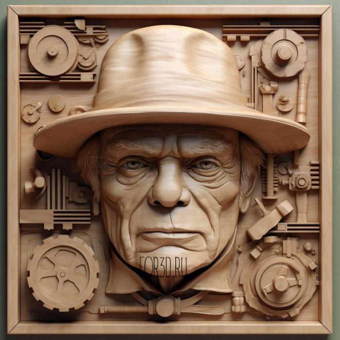 Alex DeLarge Clockwork OrangeMalcolm McDowell 2 stl model for CNC